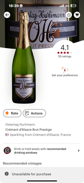 Ostertag Vignoble D´E Crémant Brut cuvee Prestige -brut - alsace