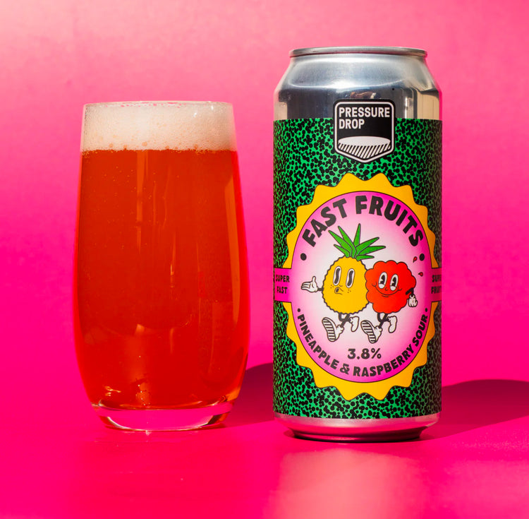 FAST FRUITS 3.8% RASPBERRY & PINEAPPLE SOUR